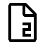 Page Number SVG Icon